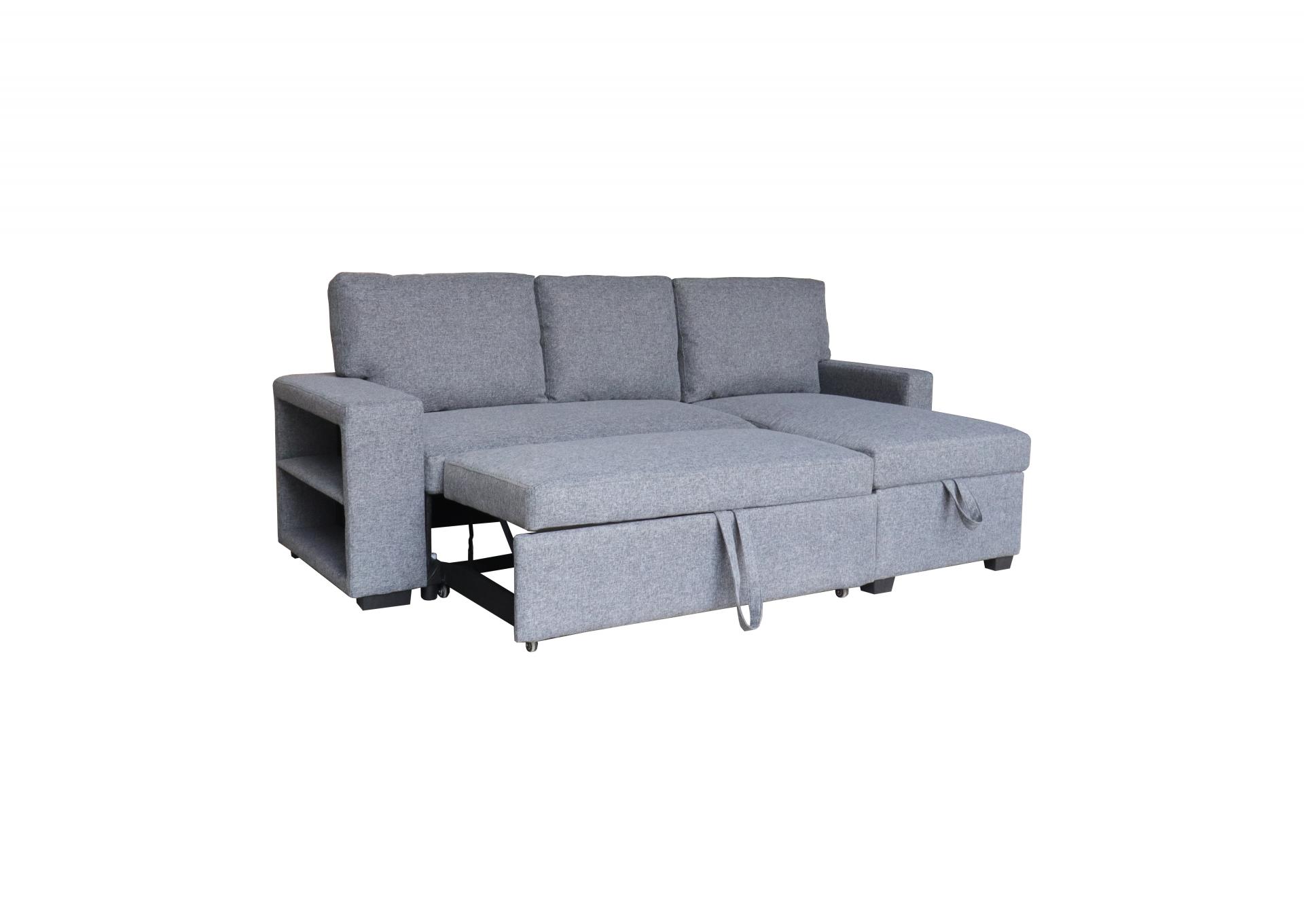 Media Sofa With Storage in Chaise